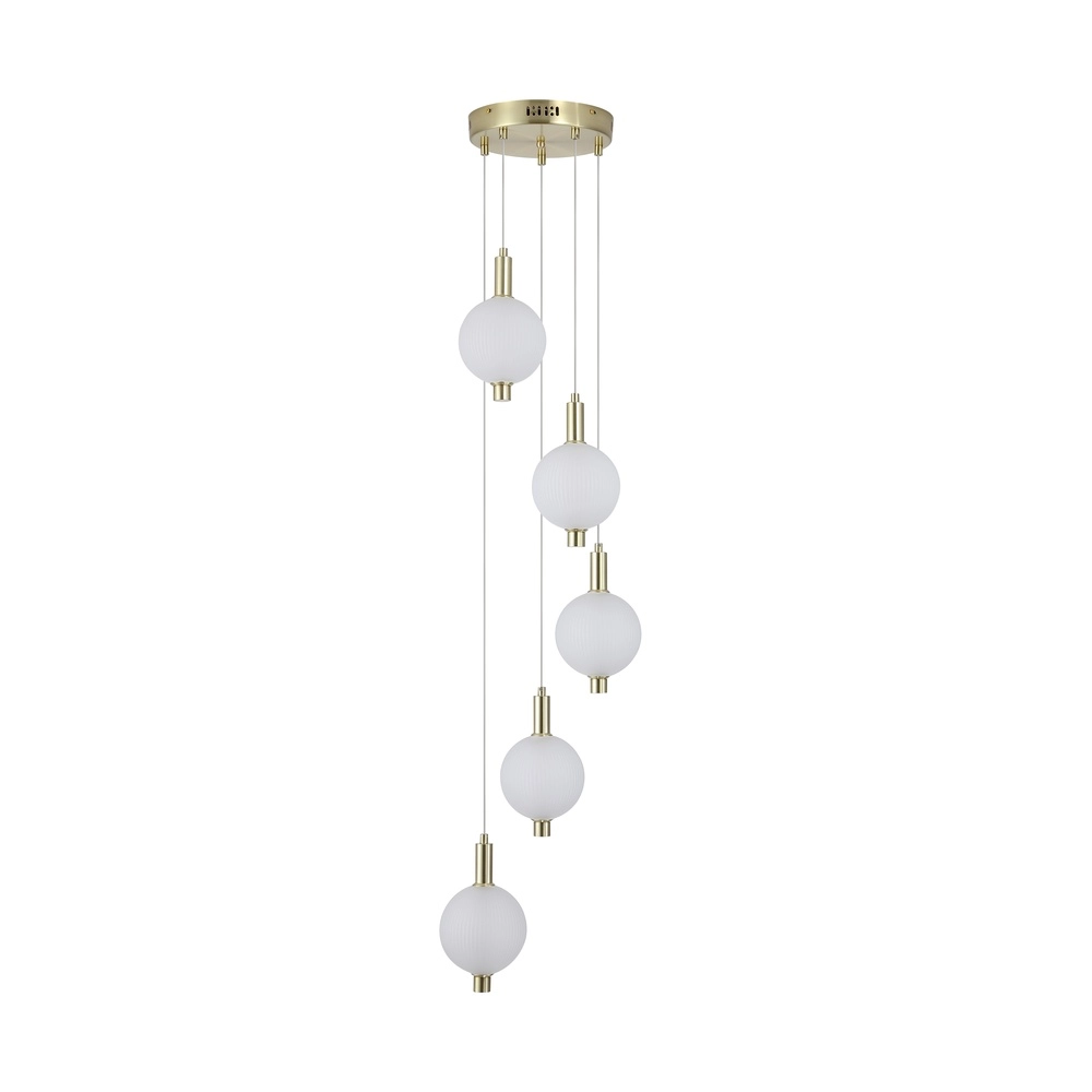 Design pendant lamp Luminique 5-light Searchlight 5053423297040