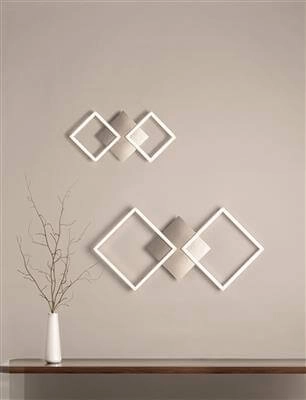 Design wall lamp Wall Art 75cm grey Searchlight 5053423154848
