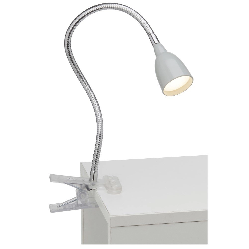 Gray desk lamp Anthony with clamp