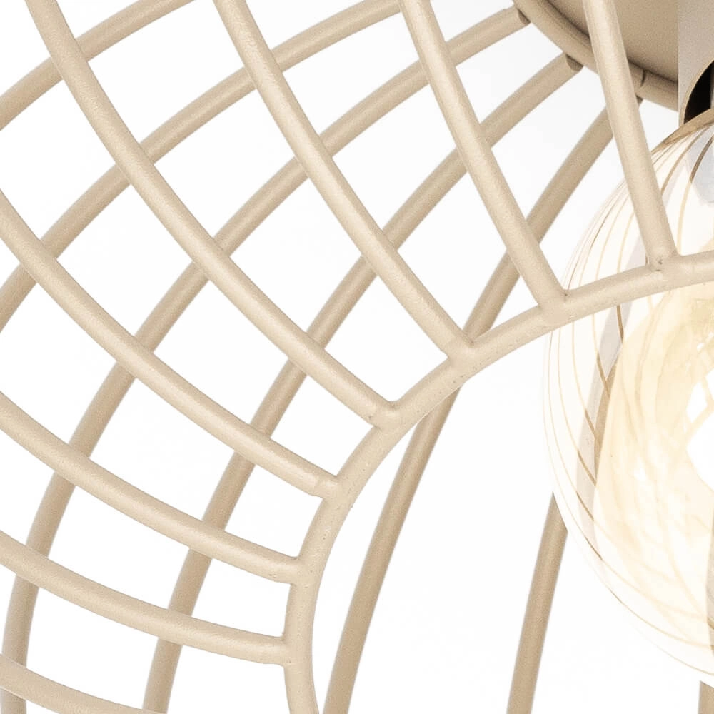 Wire ceiling lamp Wire Ø 30cm sand color ETH 8720195307556