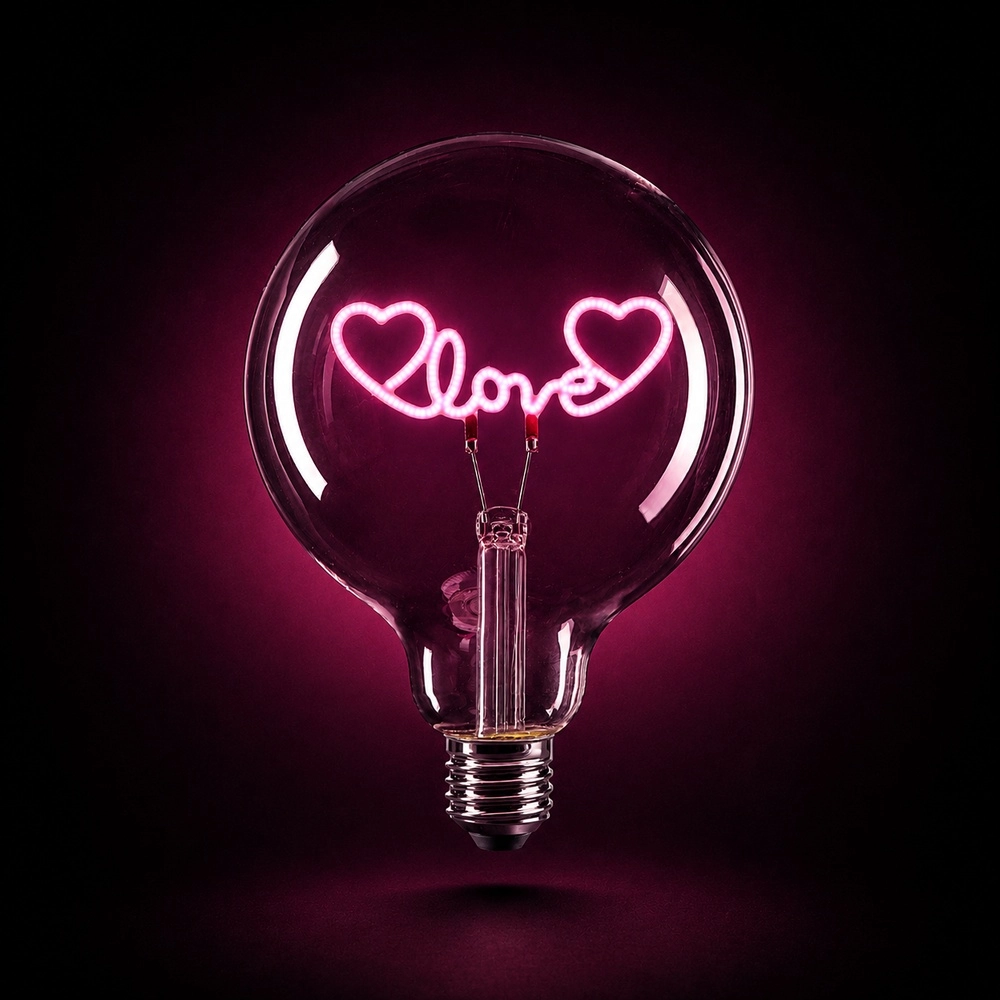 E27 light source Lumopop "Love" pink Brilliant 4004353477669