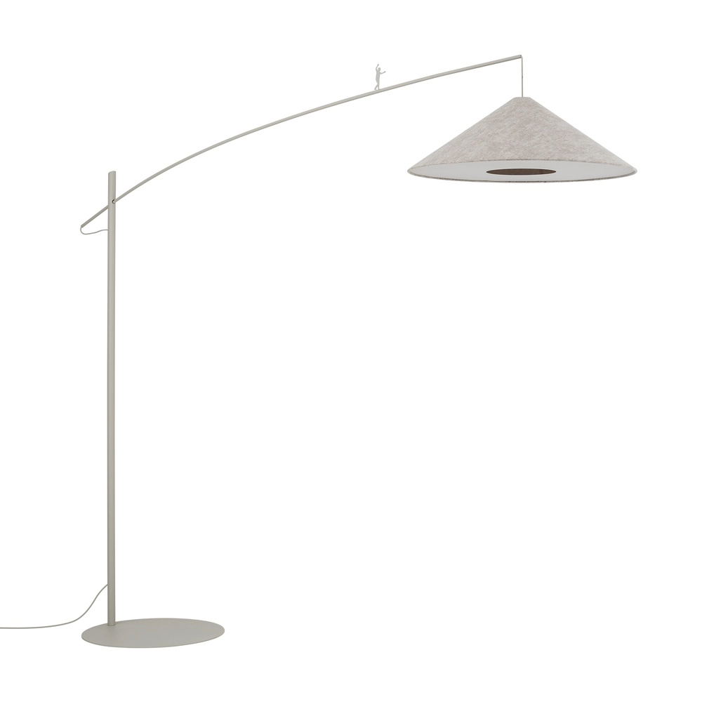 Floor lamp Poise sand brown Ø 72cm Lyora 5903139116862