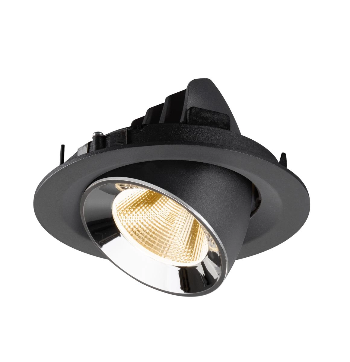 Recessed spotlight Numinos Gimble M black/chrome 2700K - 20deg SLV 4024163312110