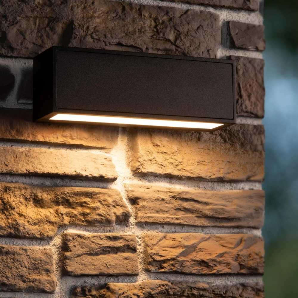 Sleek wall lamp Sutton Black Lucide 5411212152084