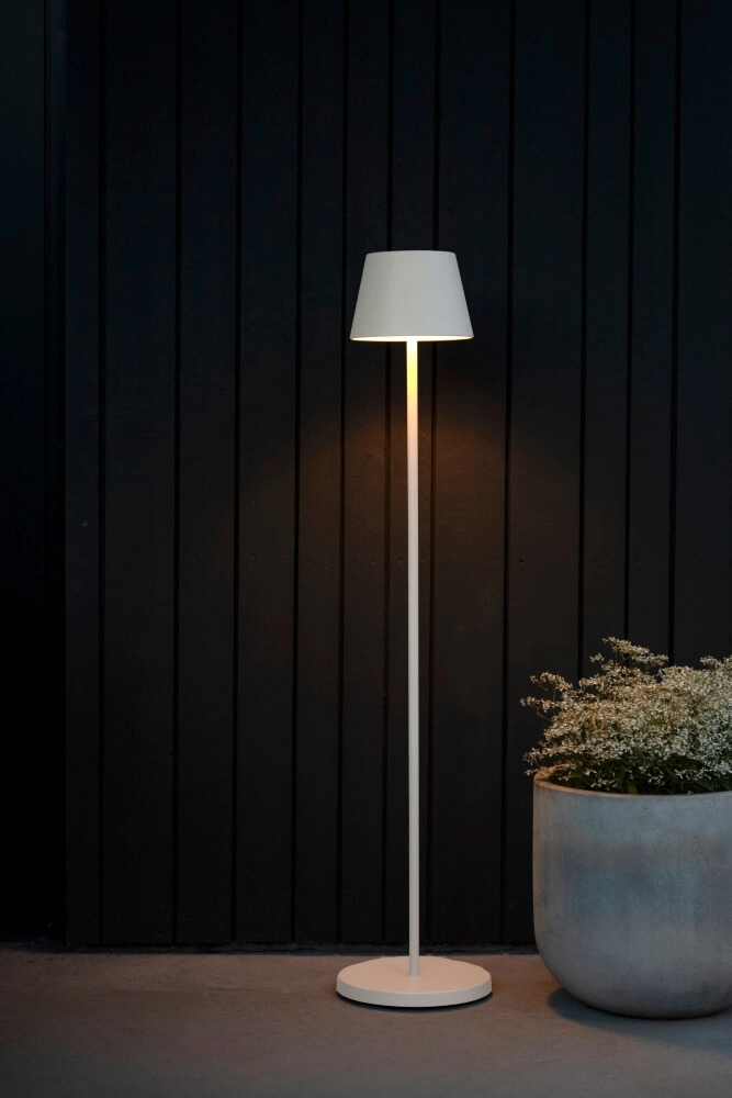 Rechargeable floor lamp Pomezia Medium white KonstSmide 7318307841251
