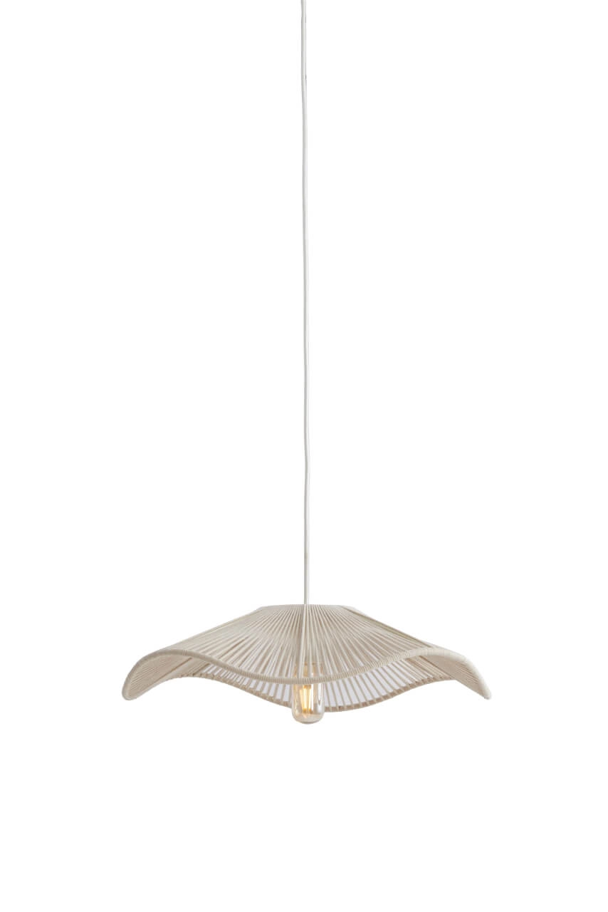 Cream pendant lamp Rafa japandi Ø 50cm