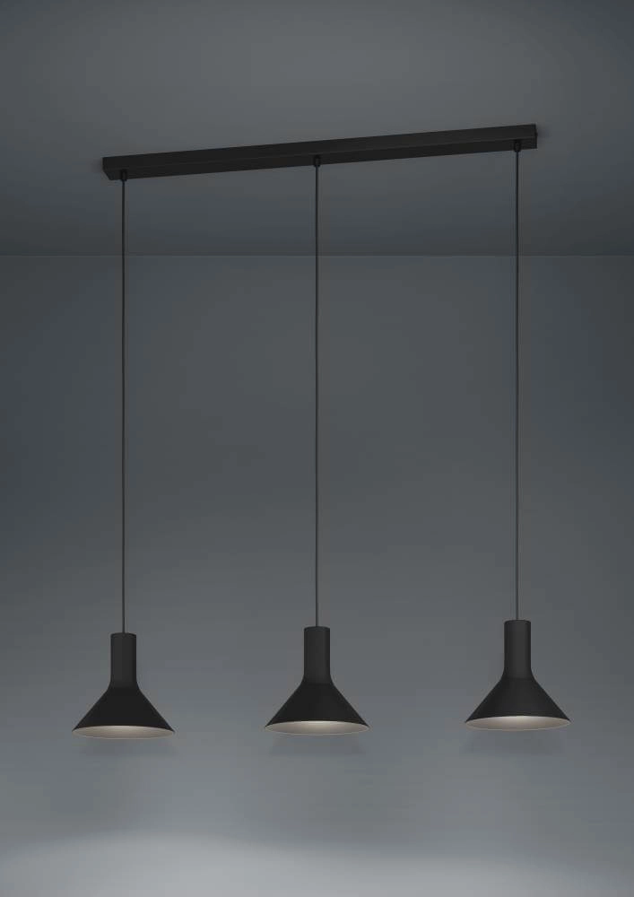 Black dining room hanging lamp Morescana 96 cm Stars of Light 9008606243266