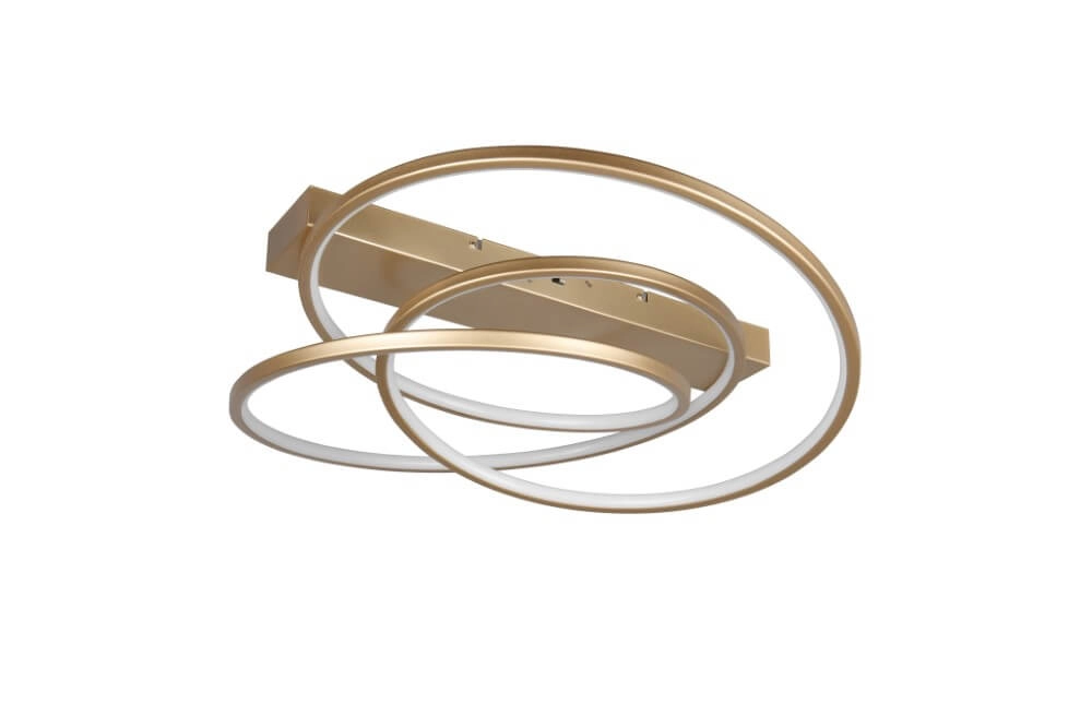 Bedroom ceiling lamp Darvin Gold - 65cm Trio 4017807616101