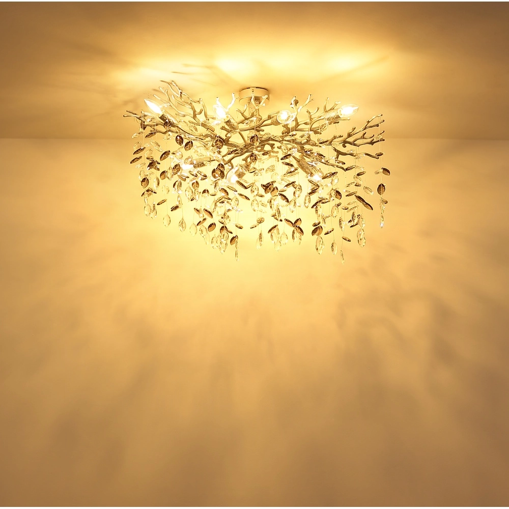 Ceiling lamp Queena silver grey Globo 9007371533657