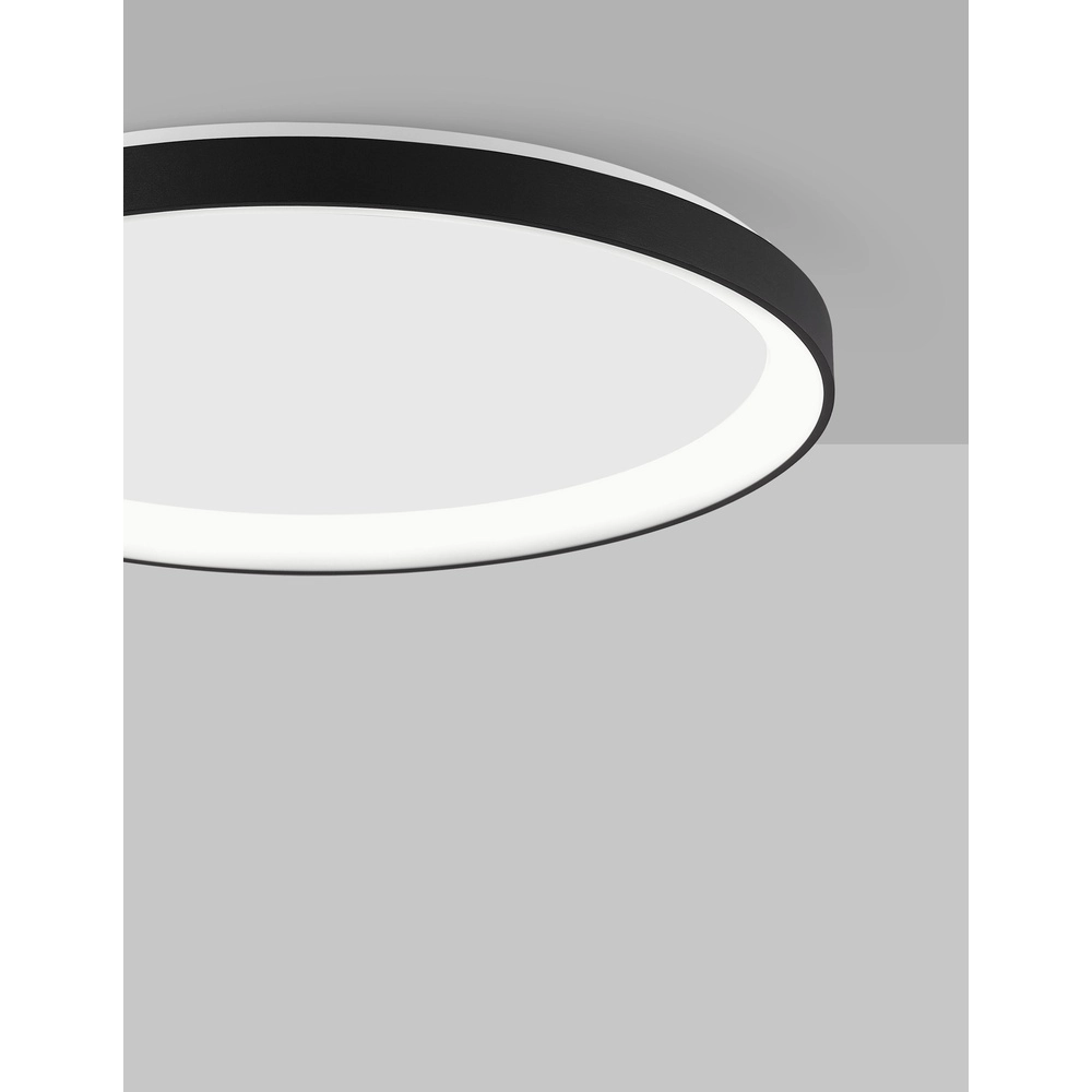 Design ceiling light Pertino Ø 48cm black Lyora 5212017445995
