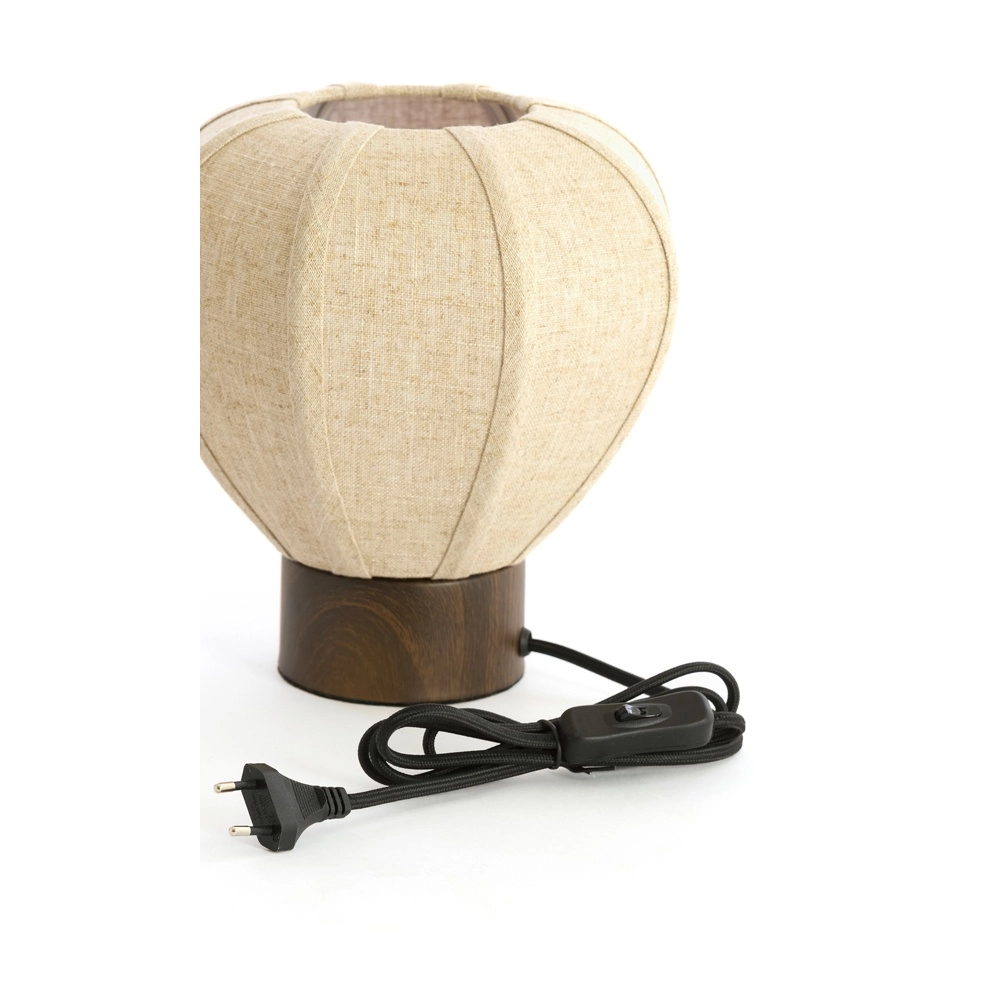 Table lamp Kyzo Ø 23cm japandi brown Light & Living 8717807843410