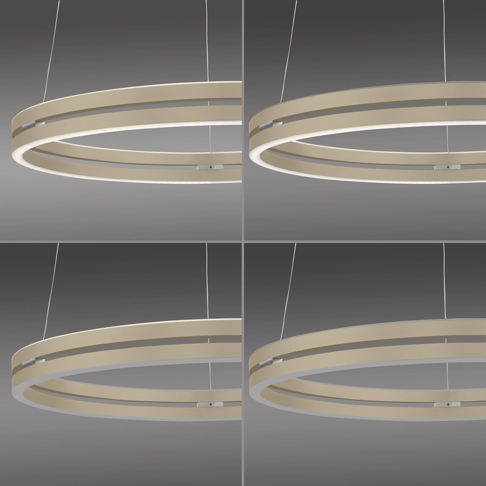Office pendant lamp Pure E-Loop bronce - Ø 70cm Paul Neuhaus 4012248398364