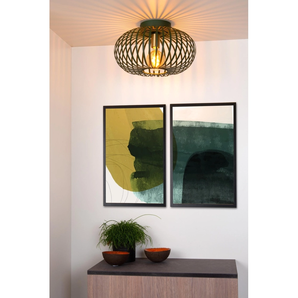 Ceiling lamp Manuela Ø 39.5cm green Lucide 5411212782809