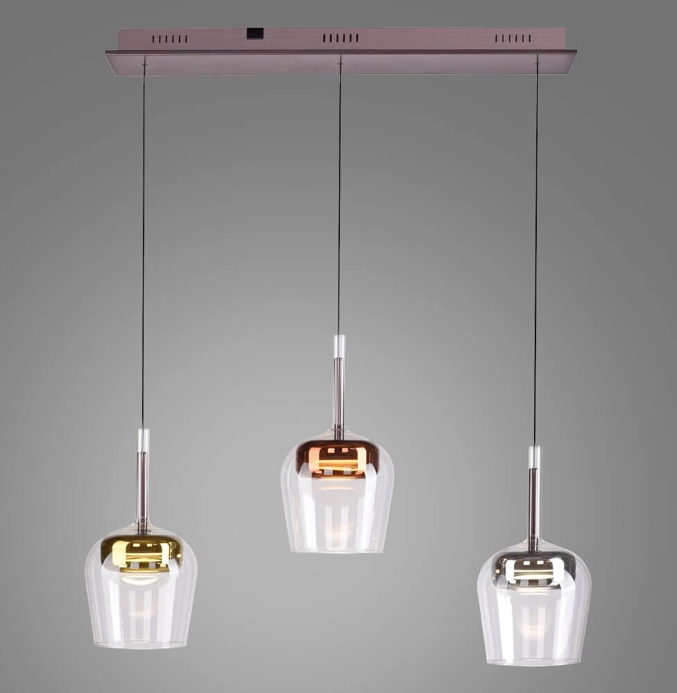 3-light pendant lamp Q-Kon Multiple colors Paul Neuhaus 4012248383896