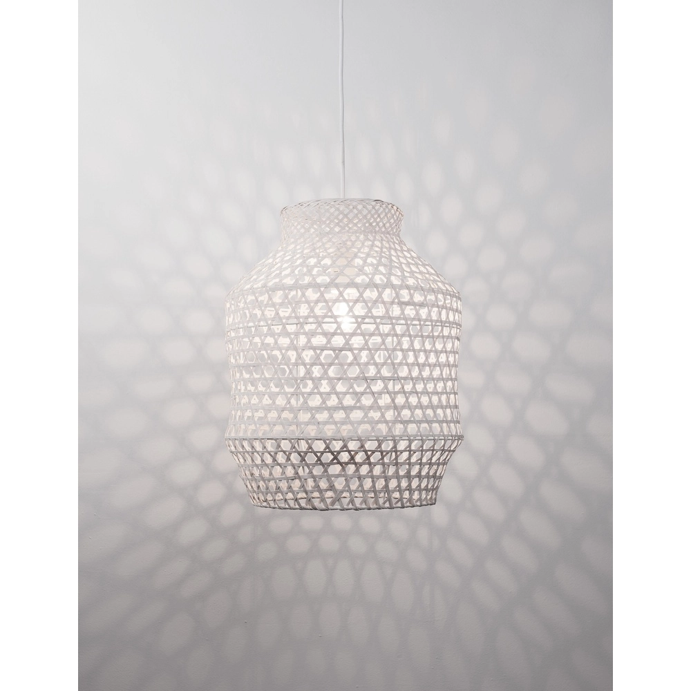 White pendant lamp Mia Ø 35cm Lyora 5212017416704