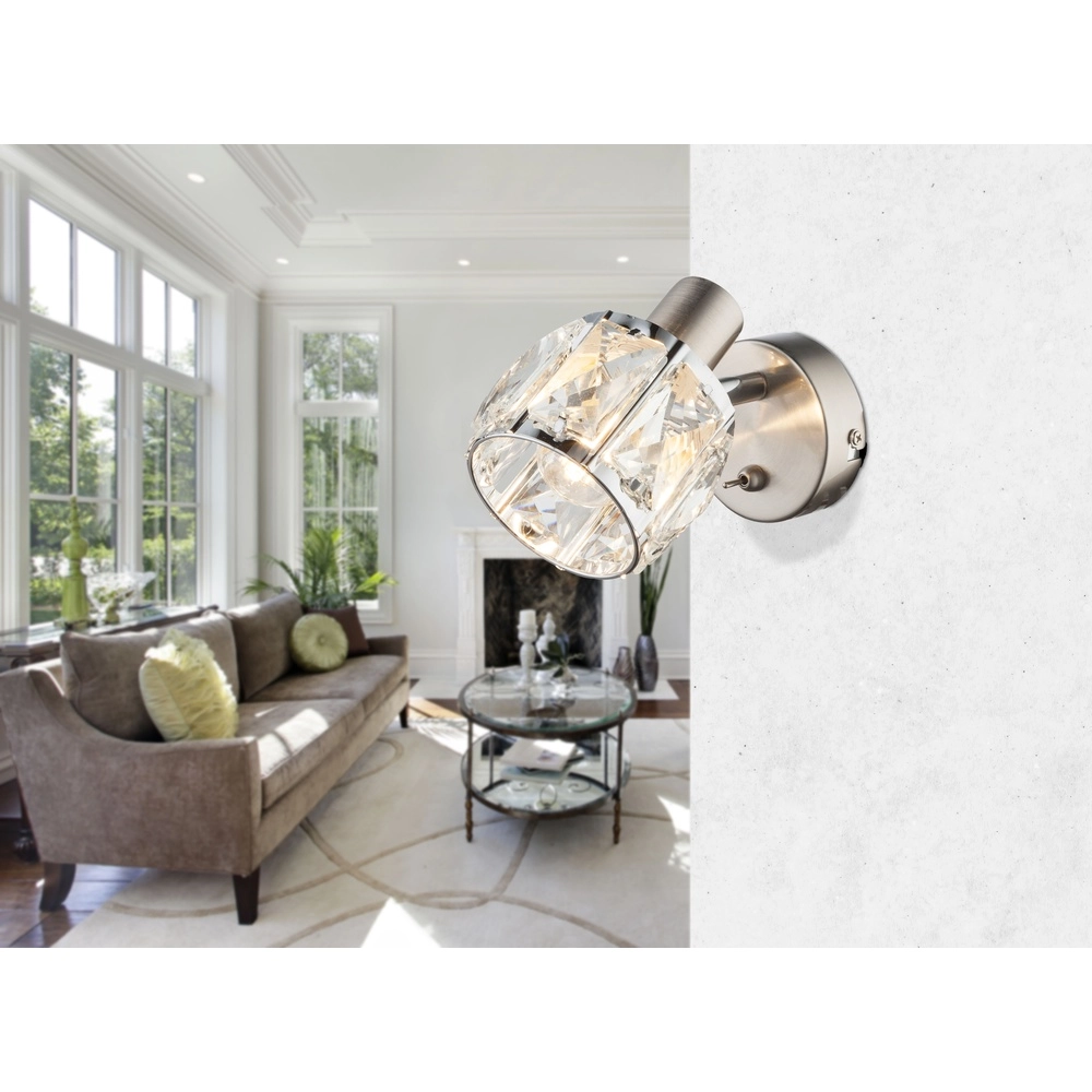 Wall lamp Kris nickel Globo 9007371357253