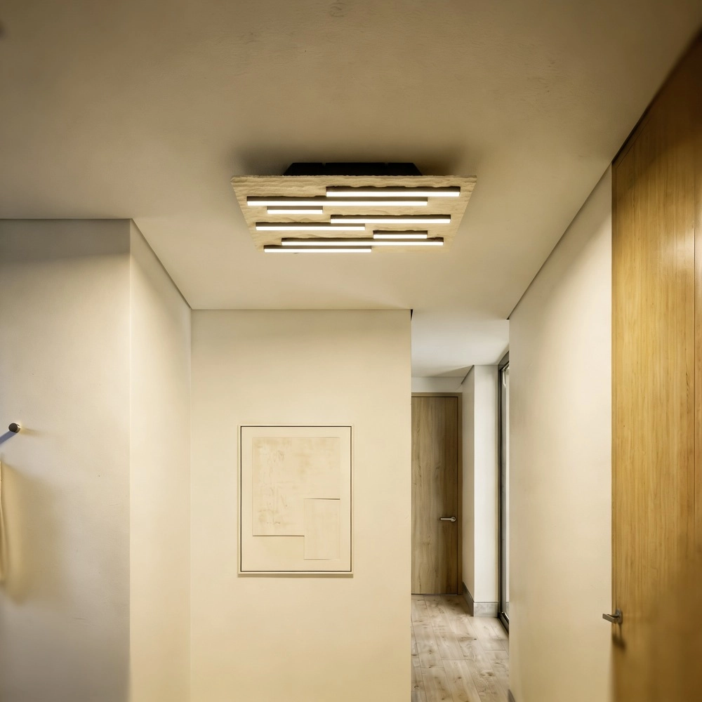 Ceiling lamp Campomarino sand brown 38cm