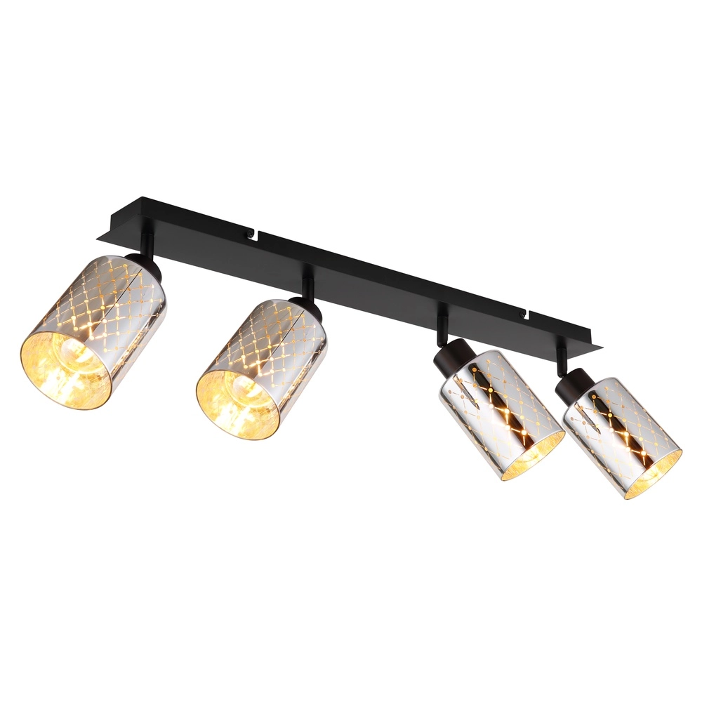 Design ceiling lamp Alonso 4-light black
