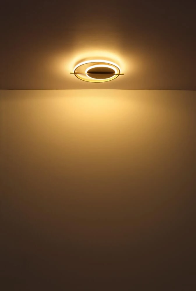 Golden ceiling lamp Reball round Globo 9007371438792
