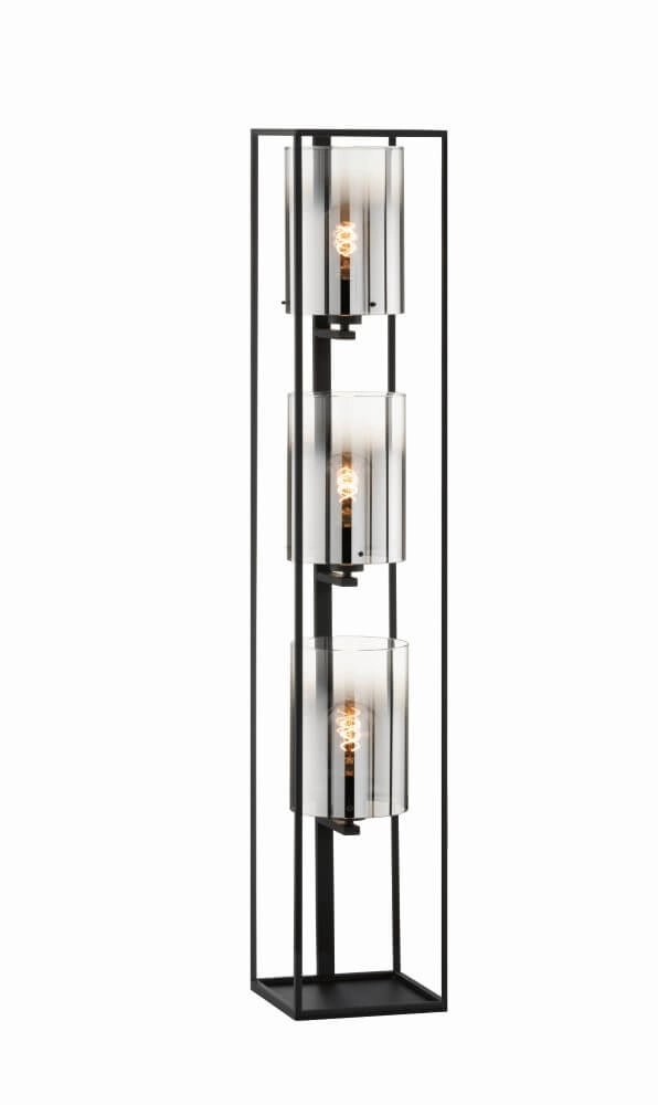 Floor lamp Samu smoke glass