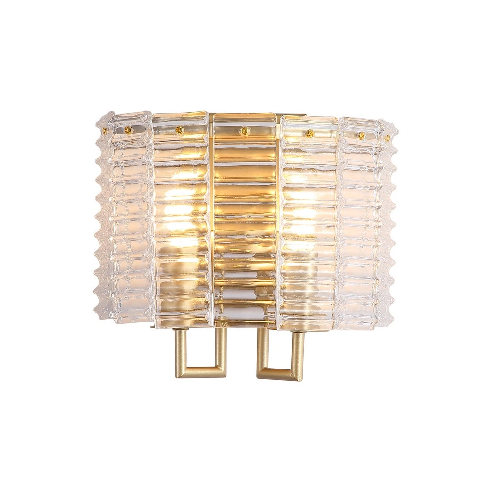 Classic wall lamp Flute Gold