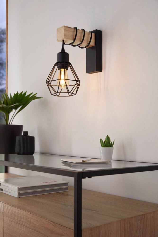 Wooden wall lamp Townshend 5 Eglo 9002759440787