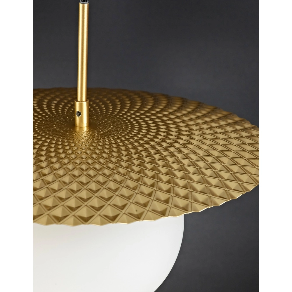 Pendant lamp Obbit gold Ø 38cm Lyora 5212017427748