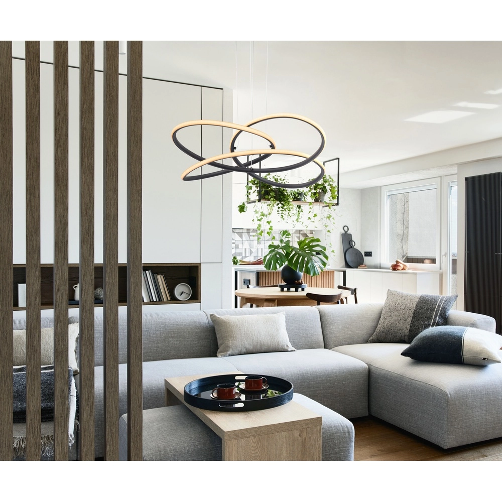 Design pendant lamp Panda black Ø 60cm Globo 9007371409426