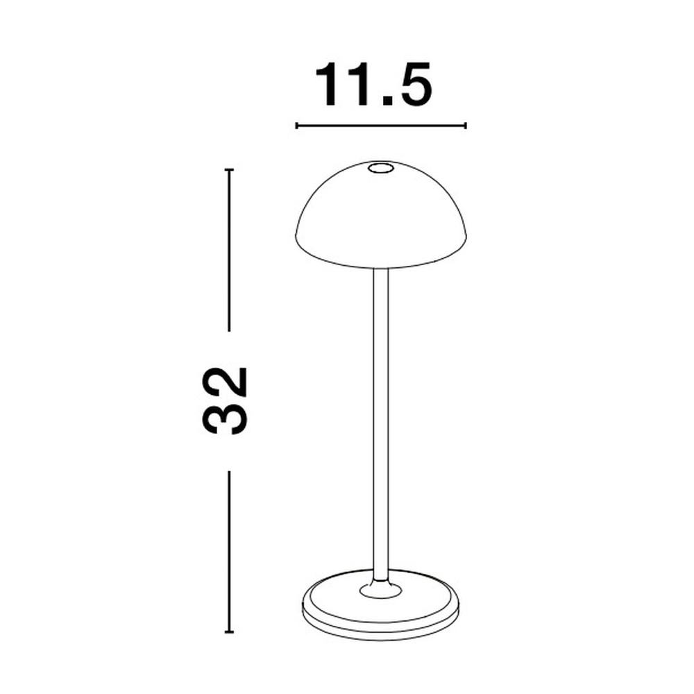 Black table lamp Rose black Lyora 5212017439628
