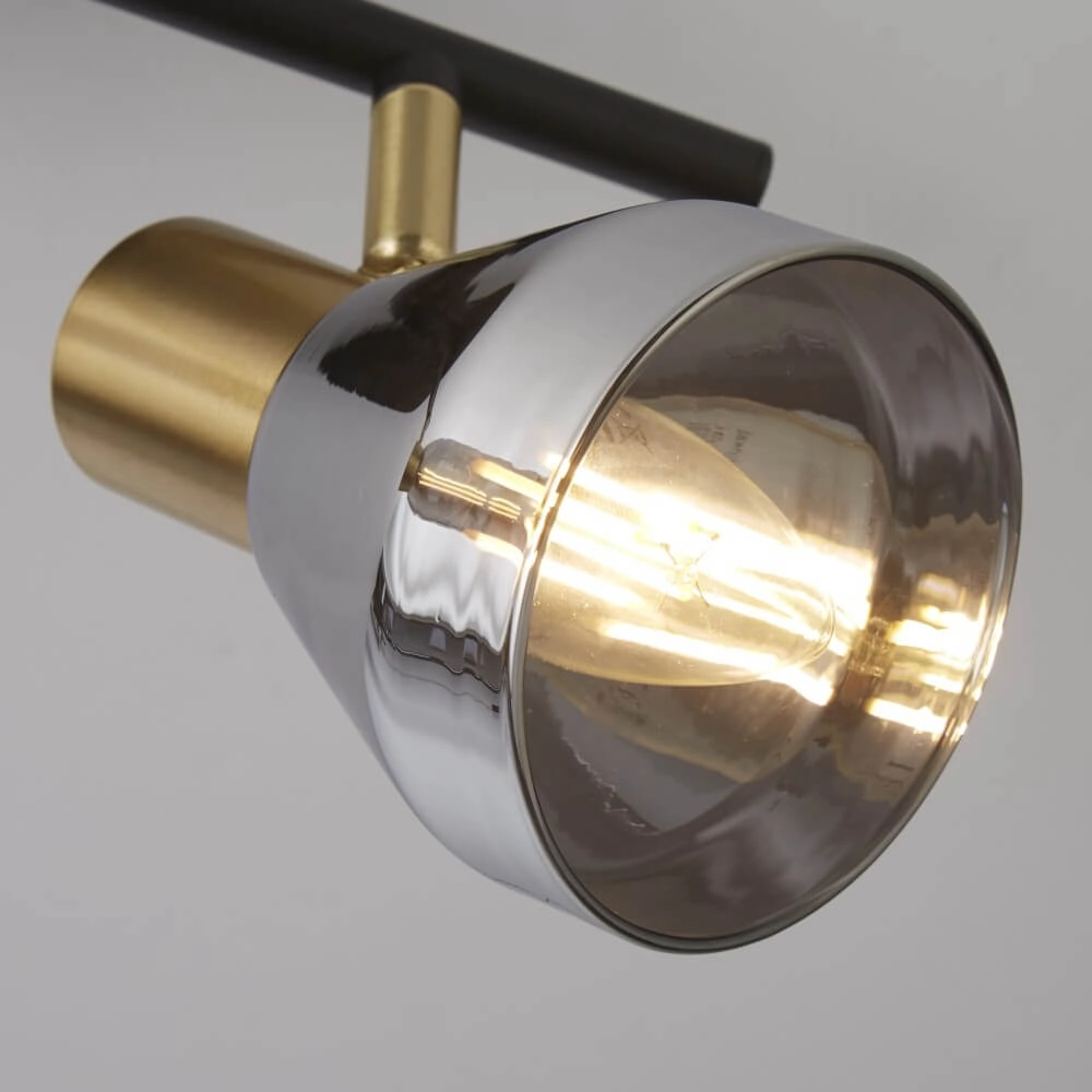 Ceiling lamp Westminster with smoke glass 2-lights Searchlight 5053423227894