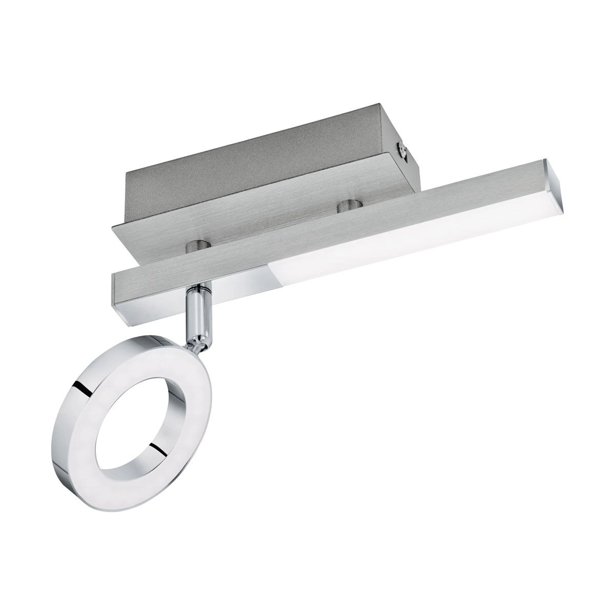 LED spot Cardillio 1 22.5cm metallic grey