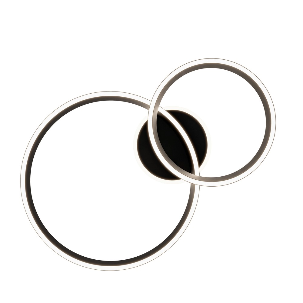 Modern ceiling lamp Girifalco black 67 x 48cm