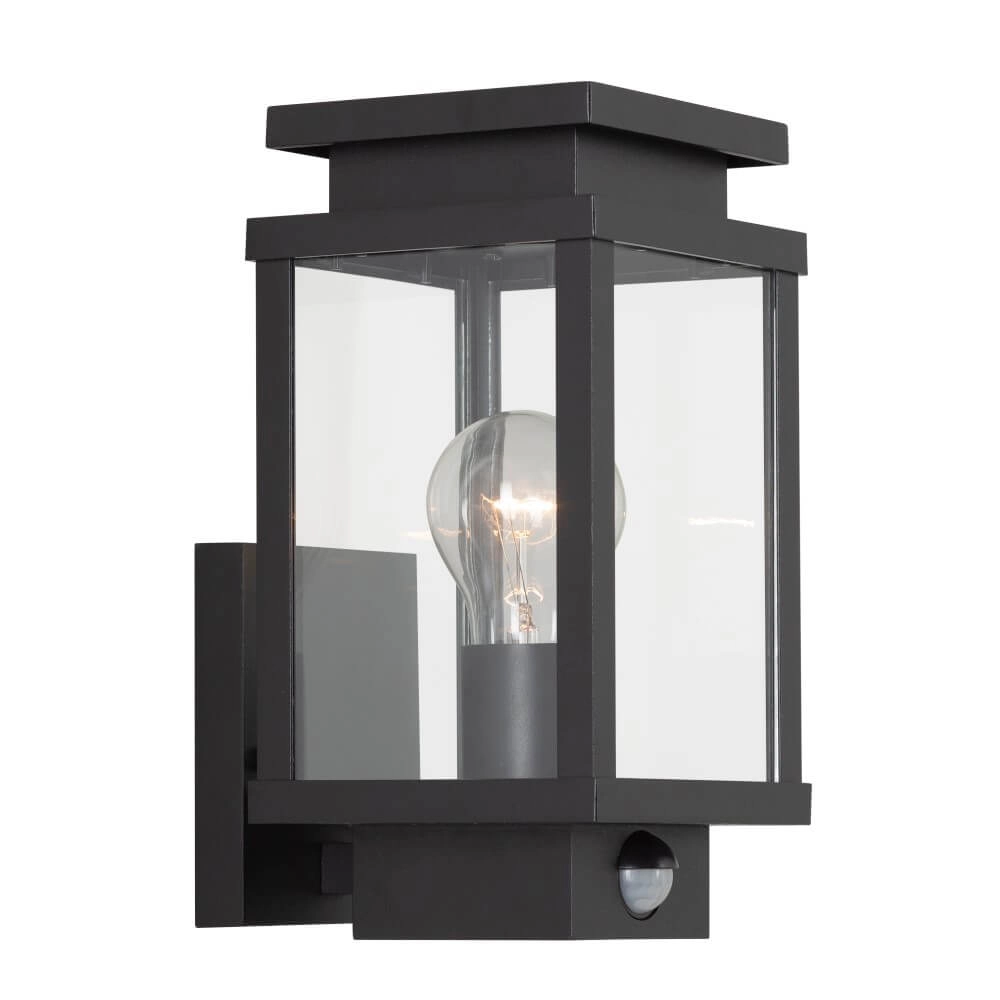 Black outdoor lamp with sensor Boston KS Verlichting 8714732776806