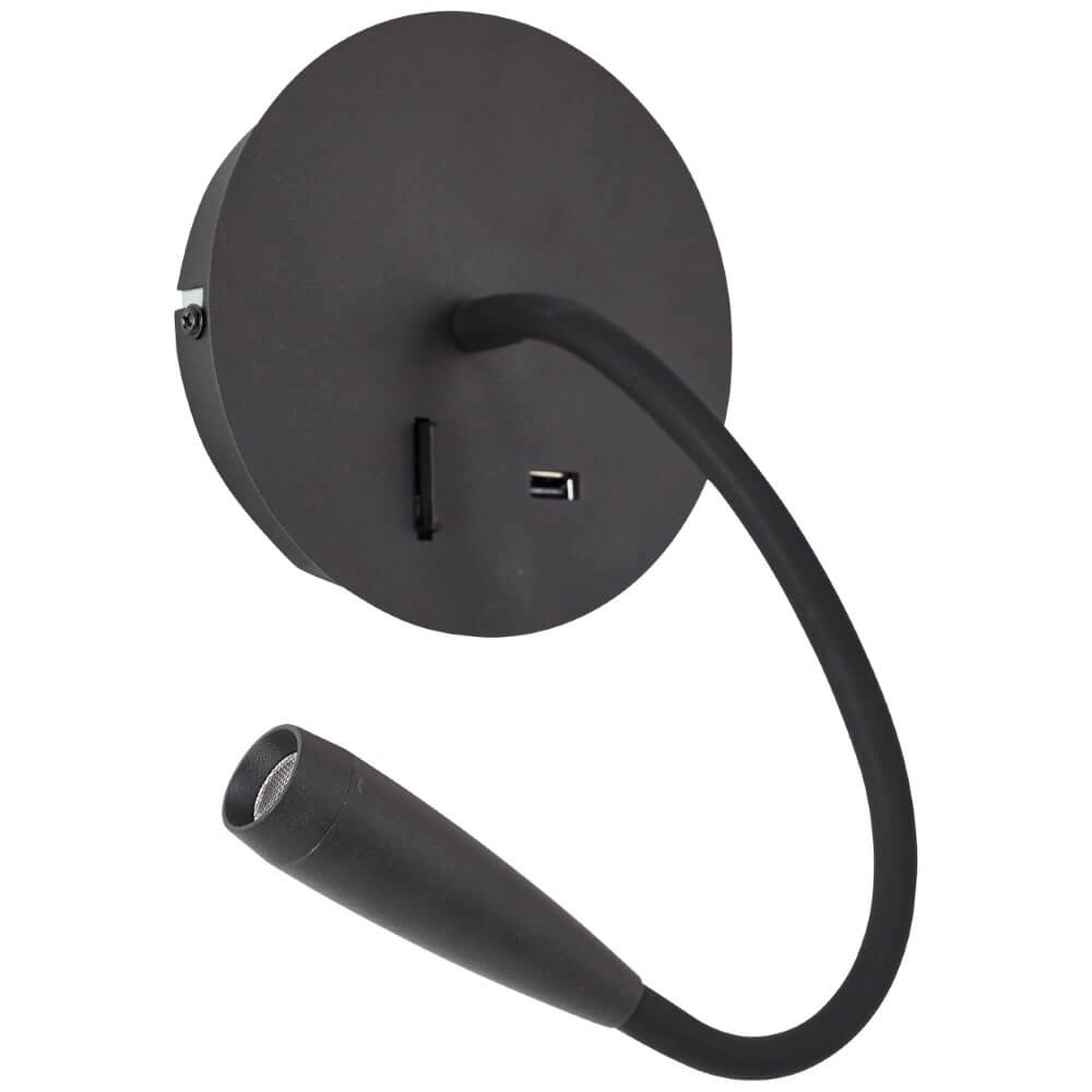 Flexible wall lamp Jutta black Brilliant 4004353425820