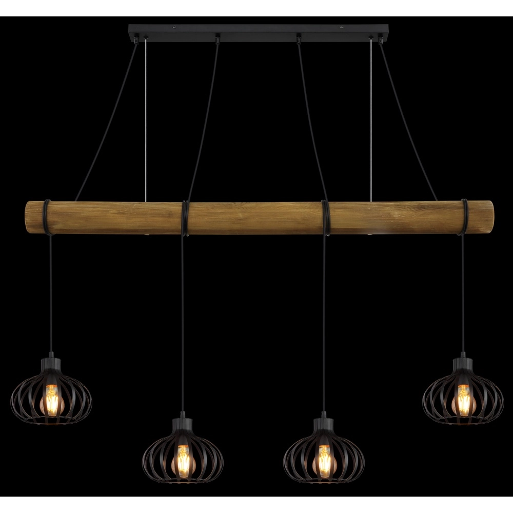 4-light pendant lamp Caldwell dining table Globo 9007371580590