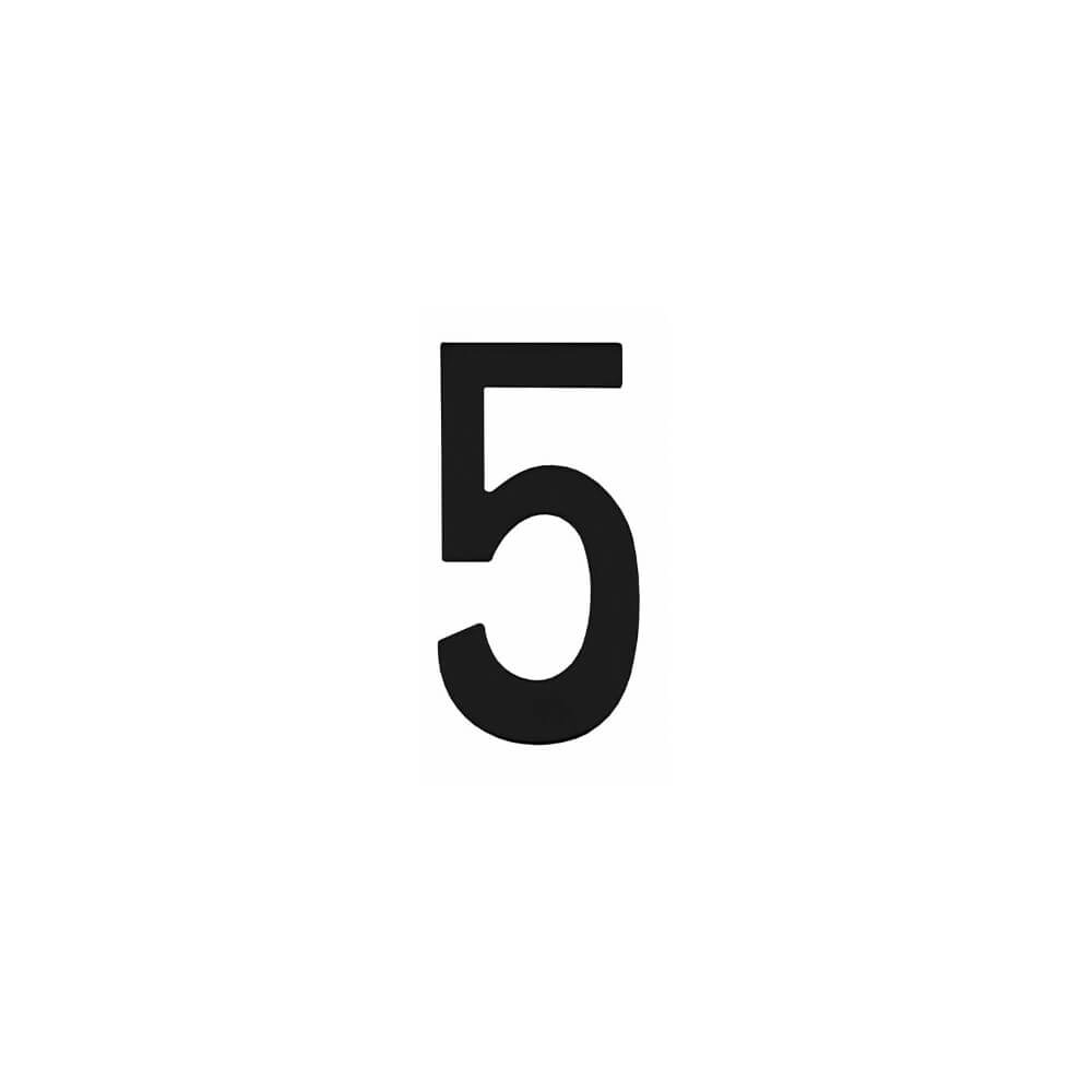 House number 5 Numbra black