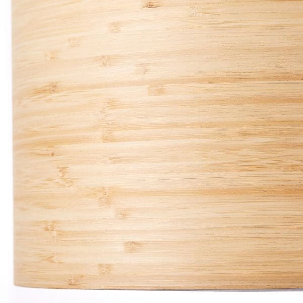 Pendant lamp Romm black with wood brown Brilliant 4004353394805