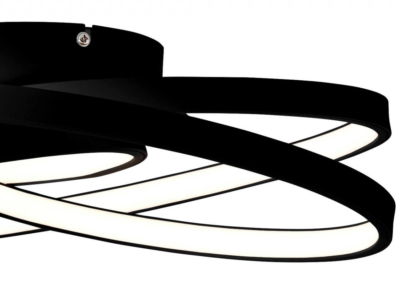 Black LED ceiling light Labyrinth Brilliant 4004353396021