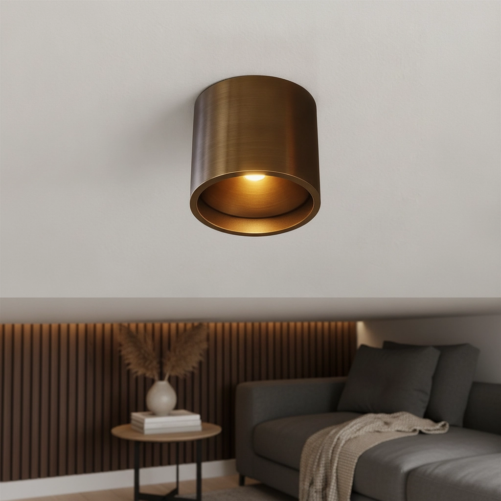 Led ceiling spot Orleans Dark antique bronze dim to warm