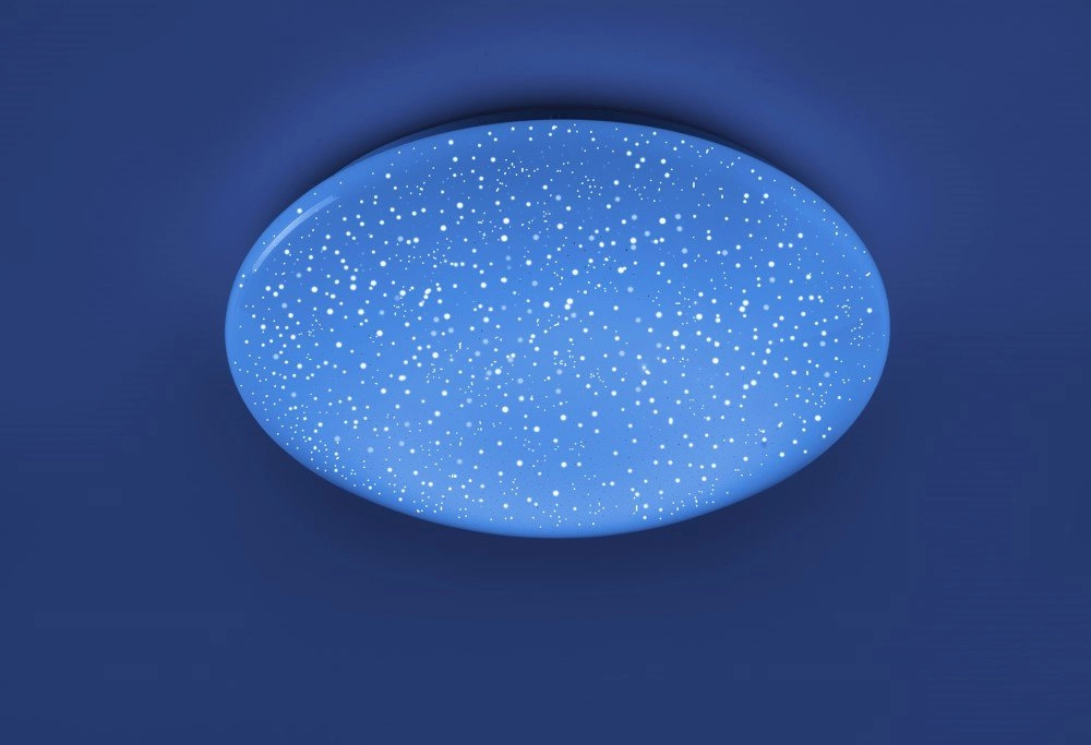 Adjustable ceiling light Skyler RGB 38cm with star effect Just Light 4043689928896