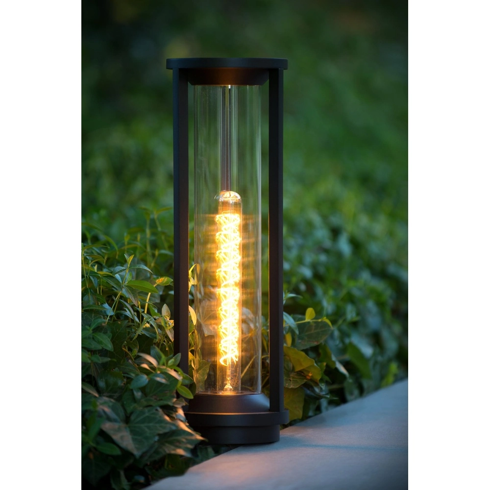 Pedestal lamp 50cm Cadix black IP65 Lucide 5411212151919