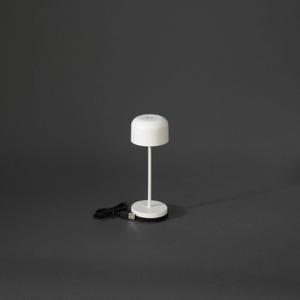 Rechargeable table lamp Lille mini white KonstSmide 7318307835250