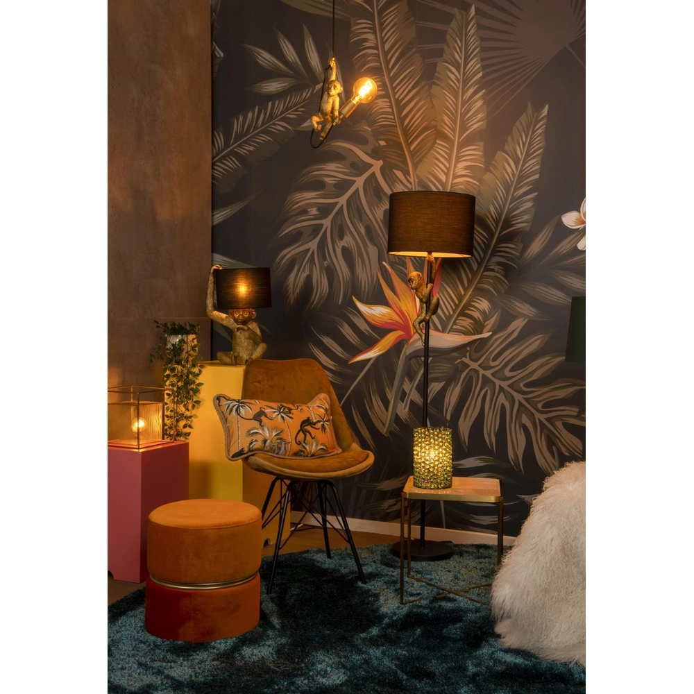 Pendant lamp Extravaganza Chimp monkey black with gold Lucide 5411212105318