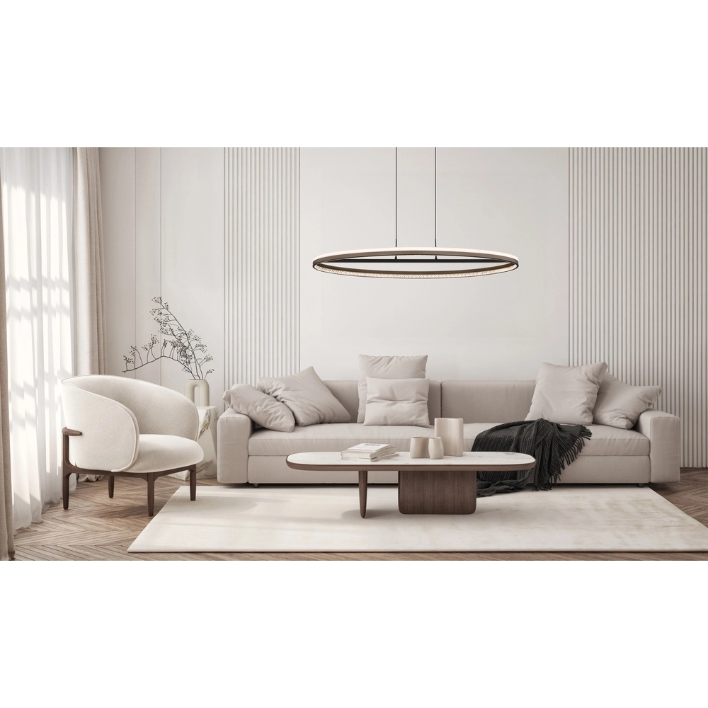 Design pendant lamp Della oval black Globo 9007371474738