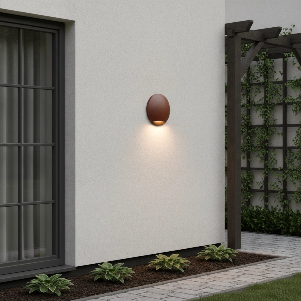 Wall lamp Passo only rusty brown