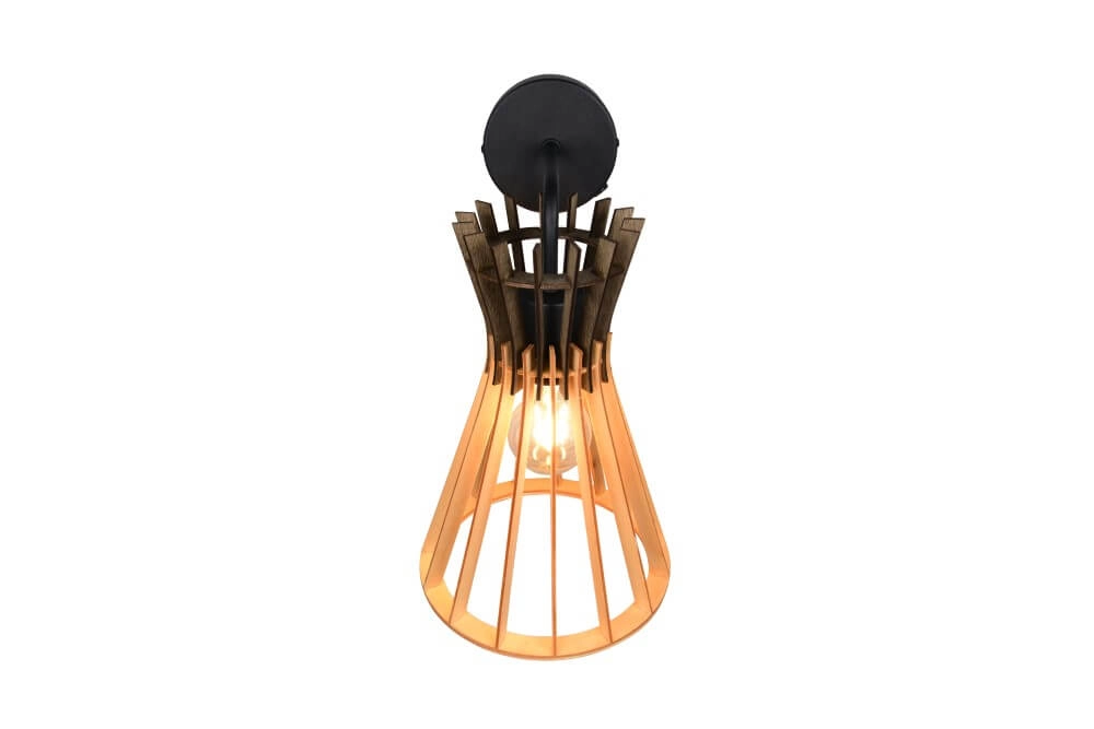 Design pendant lamp Alice wood Trio 4017807637366