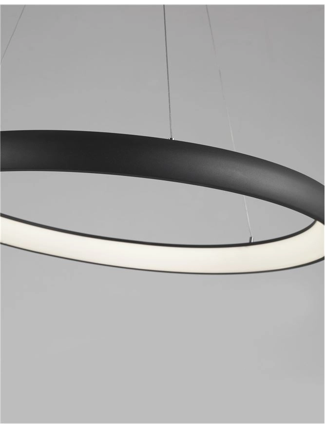 Design pendant lamp Albi black Ø 81cm Lyora 5212017416865