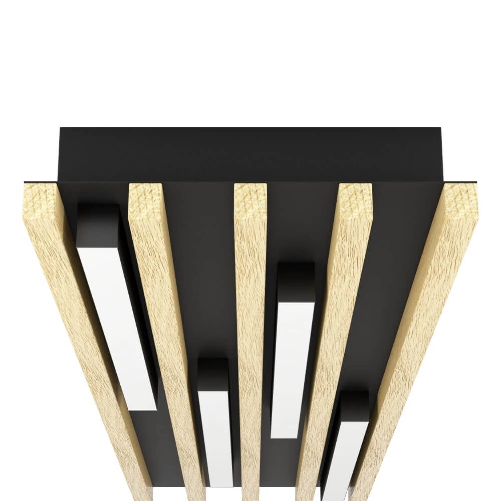 Wooden LED ceiling light Marreira 78cm Stars of Light 9002759398996