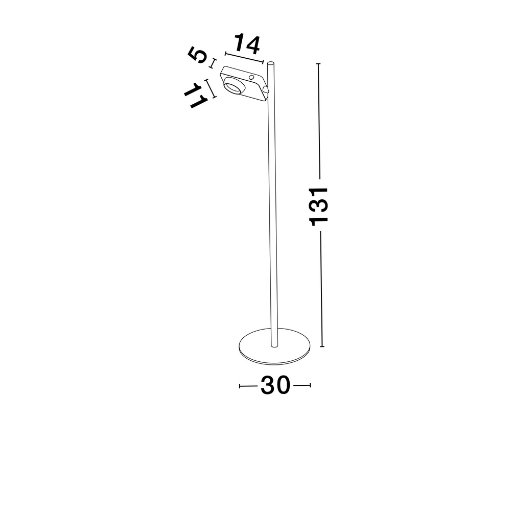Floor lamp Kedros black Lyora 5212017464071