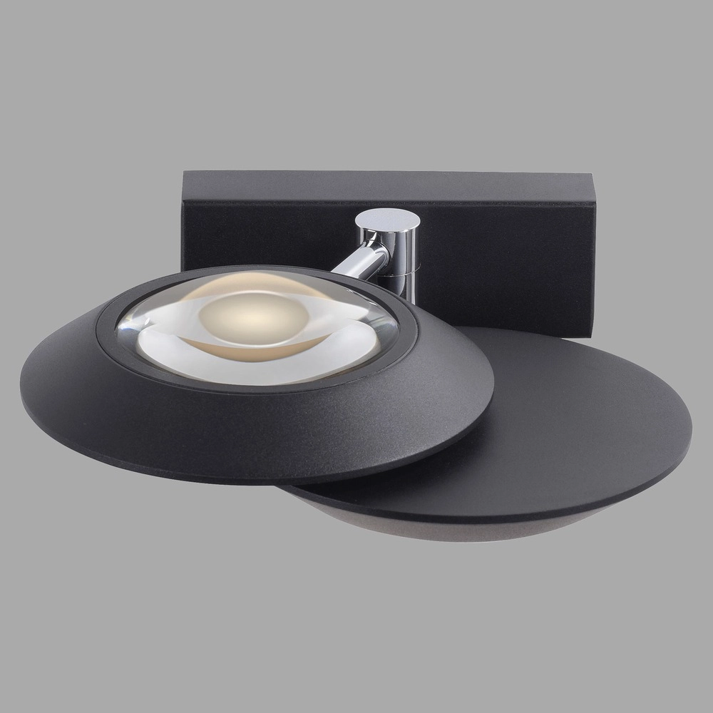 2L led wall light Pure Oculis black pearl